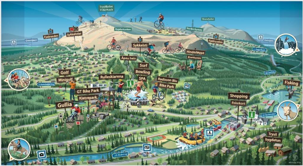 In The Middle Of Trysil Fjellet - Welcome Center - Apartment With 4 Bedrooms And Sauna - By Bike Arena And Ski Lift Екстер'єр фото